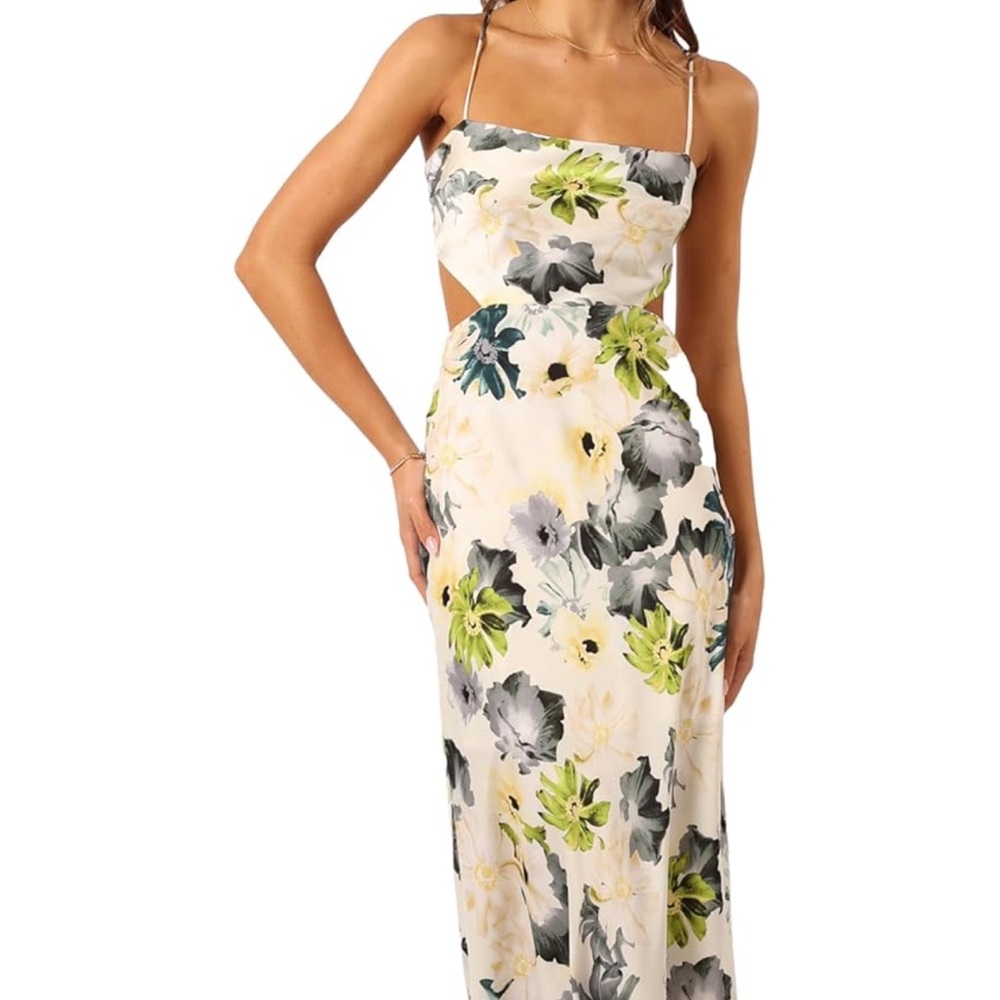Petal & Pup Floral Cutout Midi Dress
